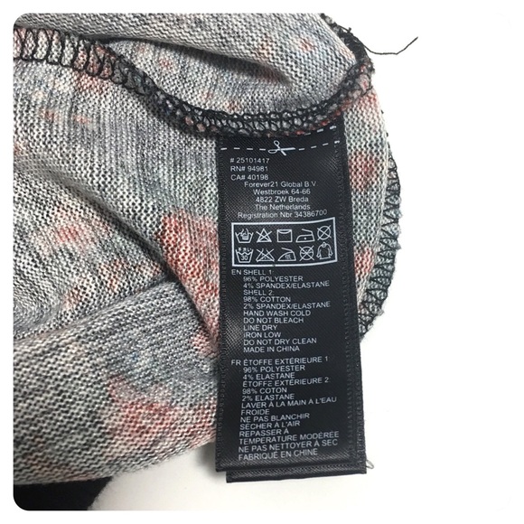 F21 floral pullover sweater - Picture 5 of 6